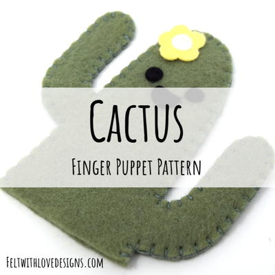 Cactus Finger Puppet