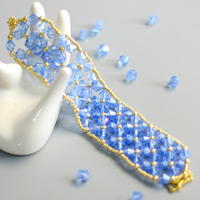 Beebeecraft Tutorials On How To Make Crystal Wide Bracelet