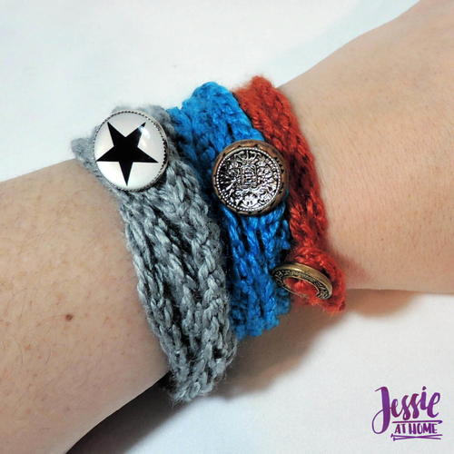 Simple Knit Wrap Bracelet