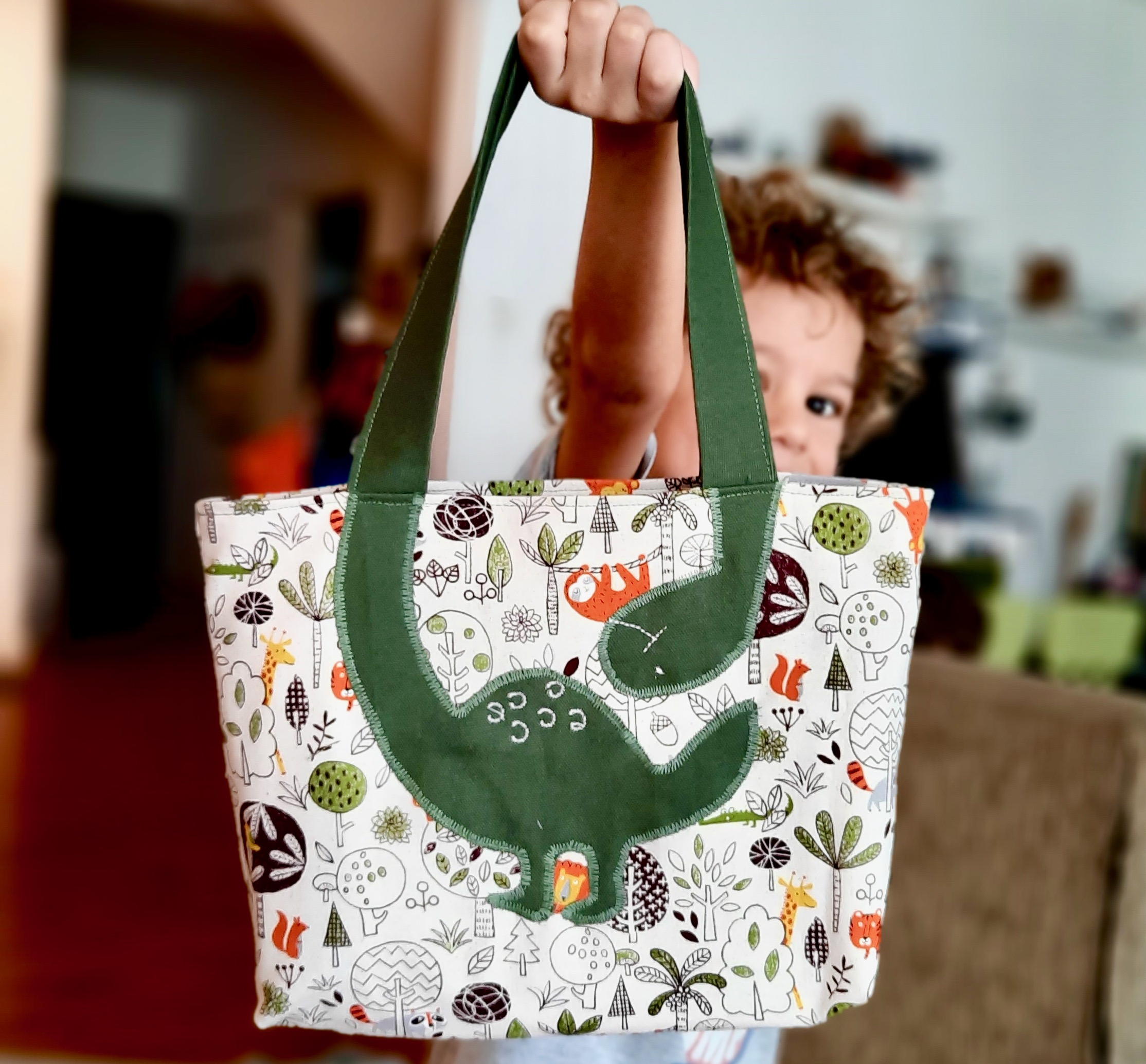 Dinosaur Non-woven Bag Backpack Kids Travel School Decor Drawstring Gift B Ww 