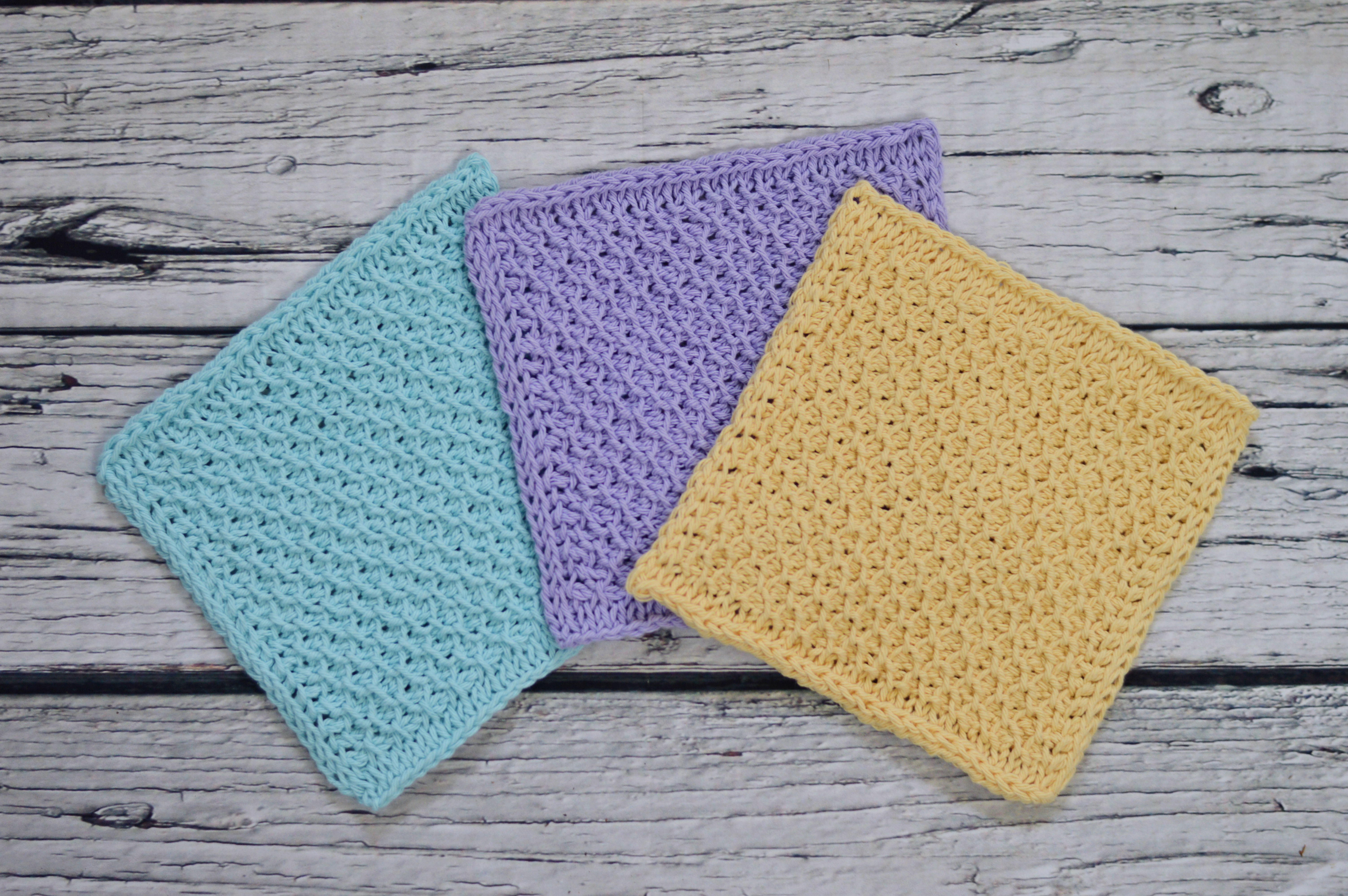 Tunisian Stitch Dishcloth (Easy!)