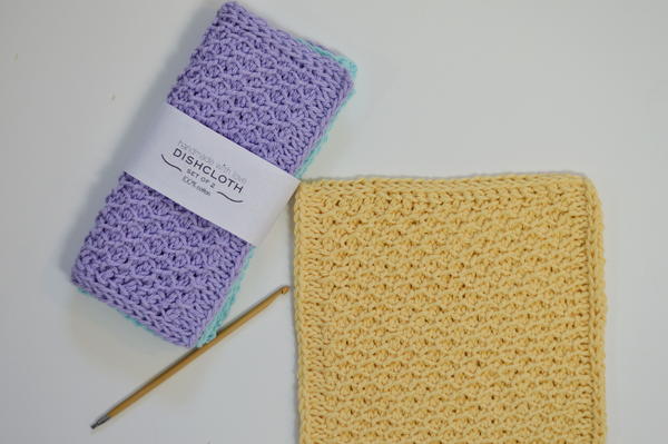 Easy Tunisian Honeycomb Stitch Dishcloth