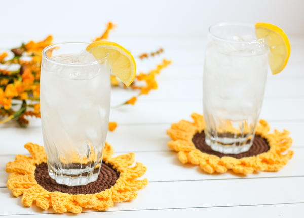 Rustic Sunflower Coaster