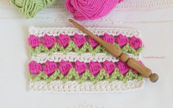 Tulip Crochet Stitch