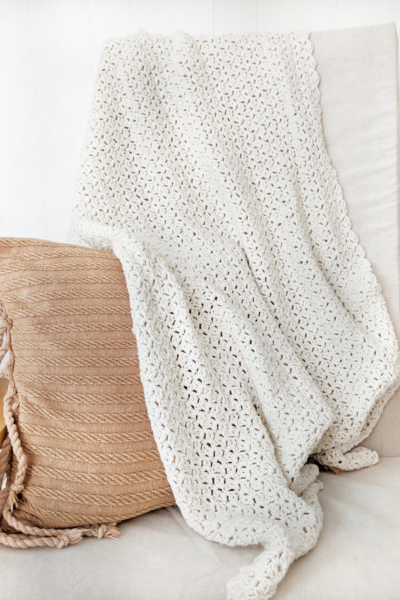 Cozy Cotton Crochet Throw