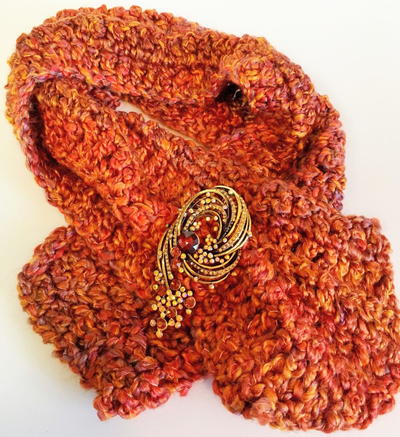 Golden Maple Fall Scarf