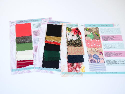 How To Make A Fabric Swatch Book