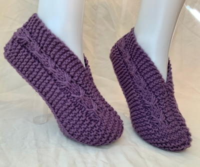 Adult & Child Knitted Slippers…with Bows!!