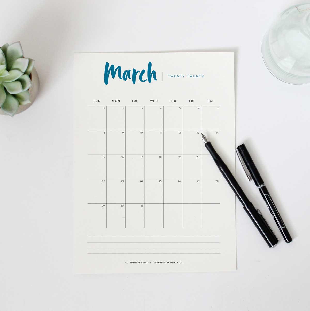 Printable Monthly Planner Page | FaveCrafts.com