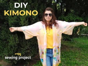 Diy Kimono Out Of A Scarf In Just 20 Min