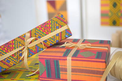 Kente Holiday Wrapping Paper
