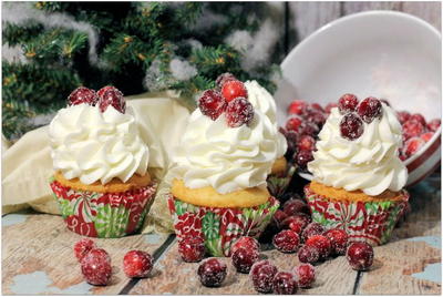 Cranberry Bliss Cupcake Recipe