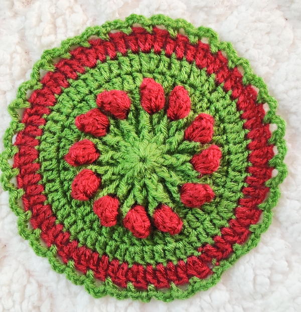 Easy To Make Rosebud Spring Flower Coaster