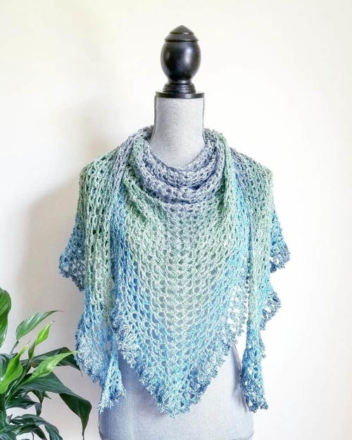 Sea Shades Shawlette