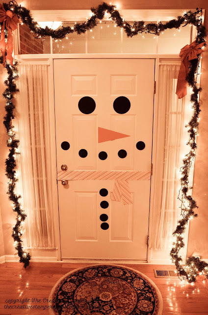 Friendly Snowman Door Decoration