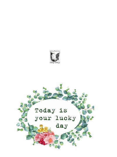Free Printable Lucky Day Greeting Card | AllFreePaperCrafts.com