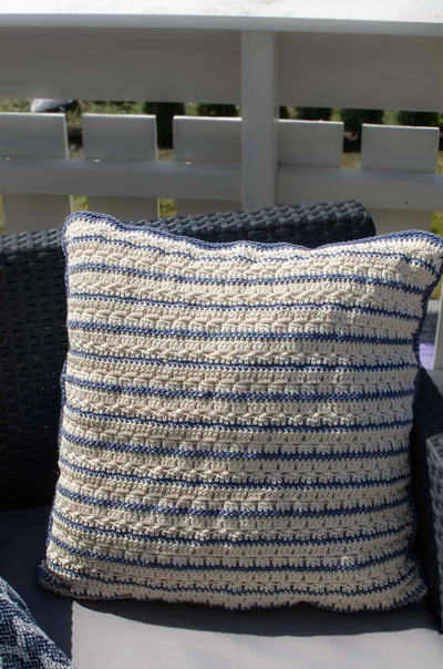 Waves and Stripes Pillow