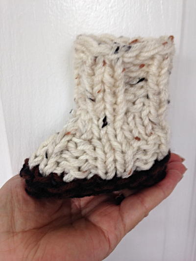 Flat Knit Stinkin Cute Baby Boots