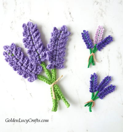 Lavender Applique Crochet Pattern