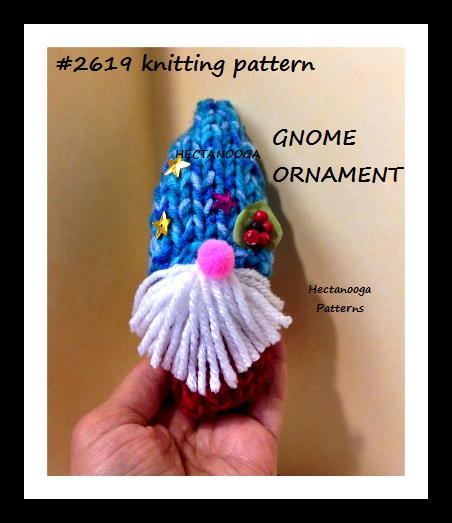 Easiest Knit Gnome Christmas Ornament