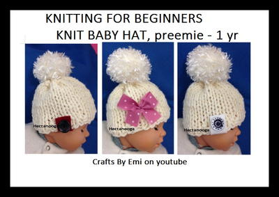 Beginner Knit Baby Hat