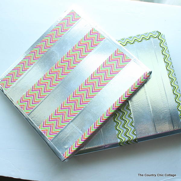 DIY Duct Tape Binders