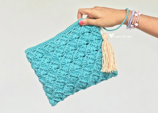 Crochet Bavarian Stitch Pouch