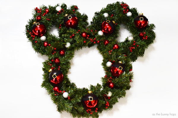Mickey Inspired Christmas Wreath