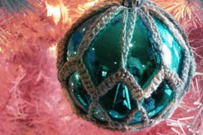 Crochet Christmas Ornament Cover