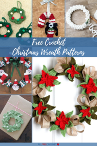 5 Free Christmas Crochet Patterns: Christmas Wreaths | AllFreeCrochet.com