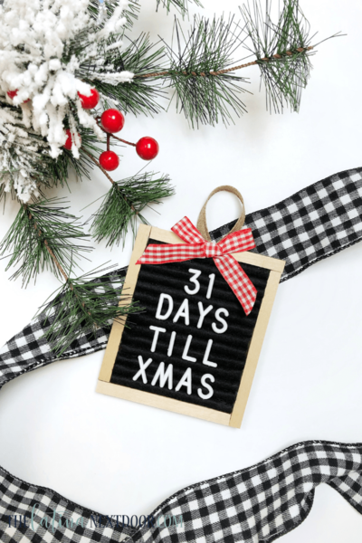 Cutest Christmas Countdown Ornament