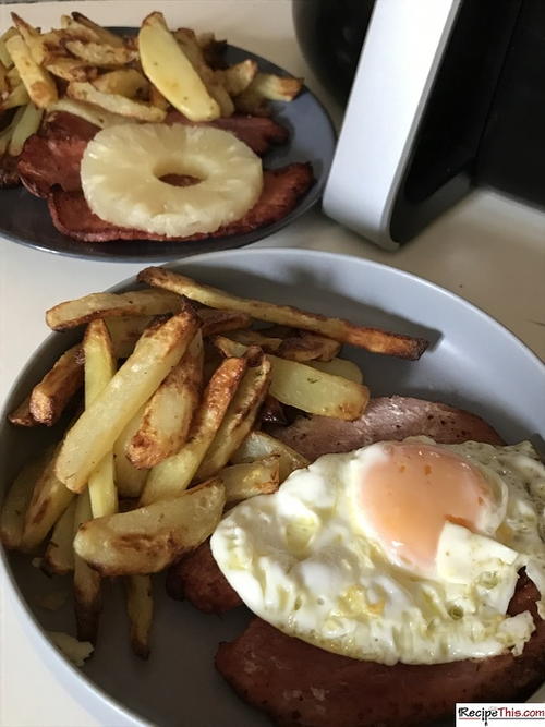 Air Fryer Ham Steak