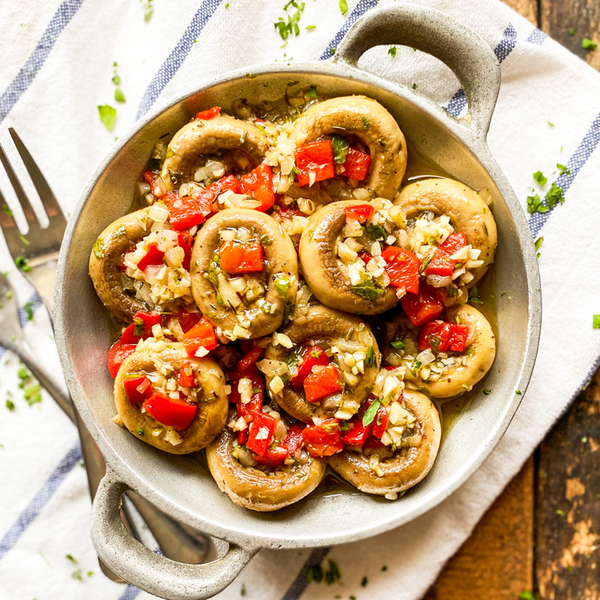 Marinated Garlic Mushrooms | Champiñones A La Jerez Recipe