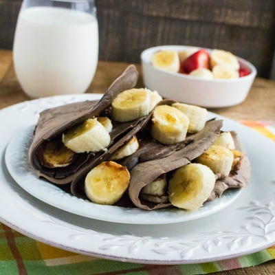 Chocolate Nutella And Banana Crepes