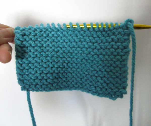 Suspended Bind Off Step 1