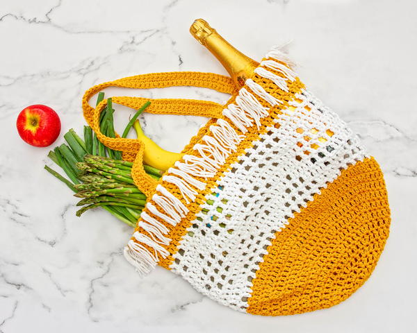 Crochet Boho Grocery Bag