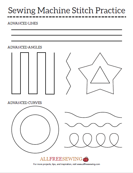 Sewing Machine Paper Practice Sheets Free Printables Allfreesewing Com