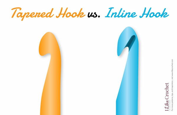 Inline vs Tapered Crochet Hook