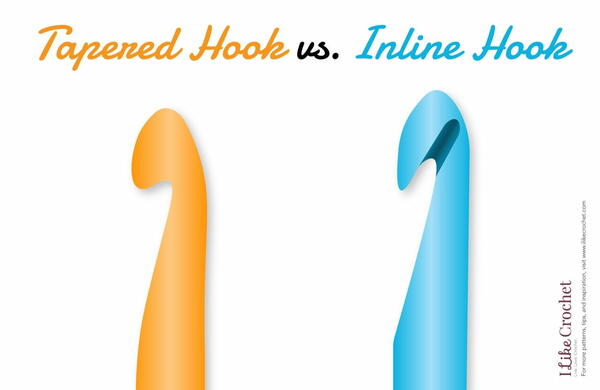 Inline vs Tapered Crochet Hook Inline vs Tapered Crochet Hook