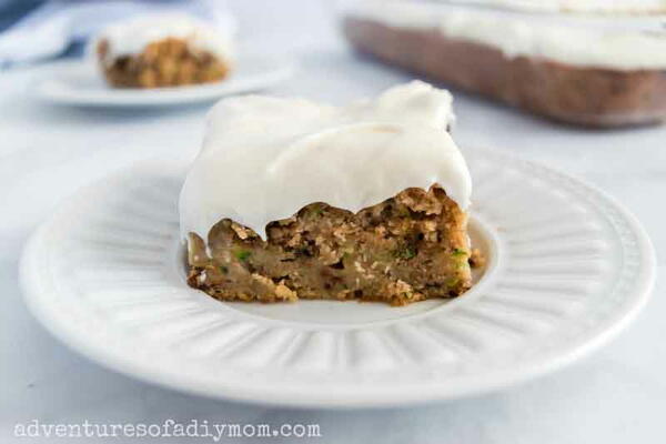 Zucchini Cake With Cream Cheese Frosting