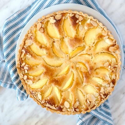 Peach Pie Recipe With Almond Cream
