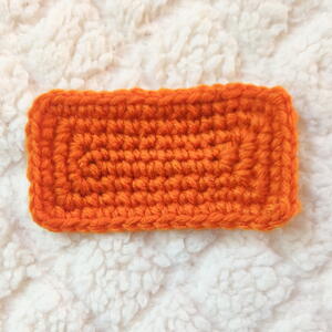 crochet rectangle bag base