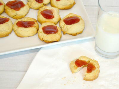 Old Fashioned Jam Thumbprint Cookies