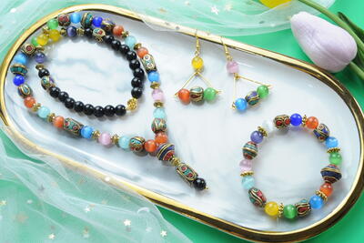 Beebeecraft Tutorials On Making Tibetan Beads  Necklace 