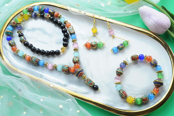 Beebeecraft Tutorials On Making Tibetan Beads Necklace