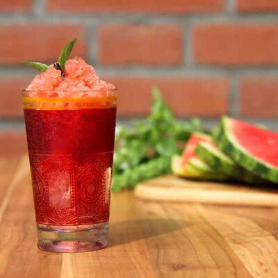 Vodka Watermelon & Basil Granita – Heat Wave Treats