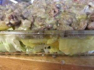 Layered Cabbage Casserole