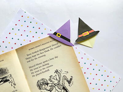 Witch Hat Bookmark Craft For Kids