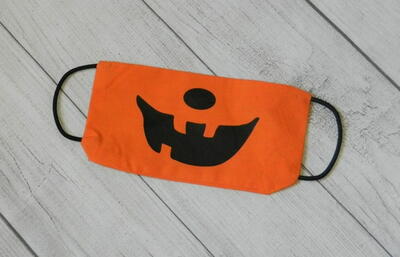 Halloween Jack-O'-Lantern Face Mask