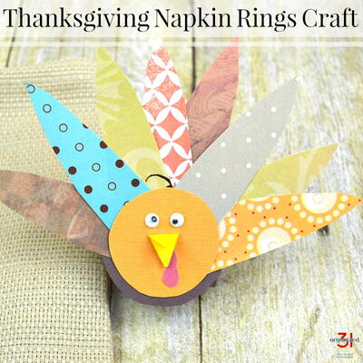 Turkey Craft Napkin Rings